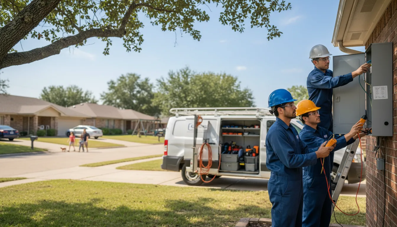 Certified electrician providing emergency electrical services in Coppell, TX